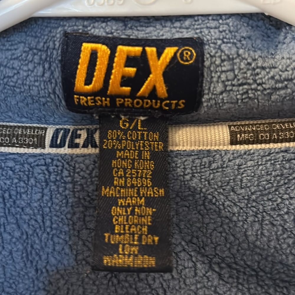 Dex Fleece Button Down Size Large - image 4